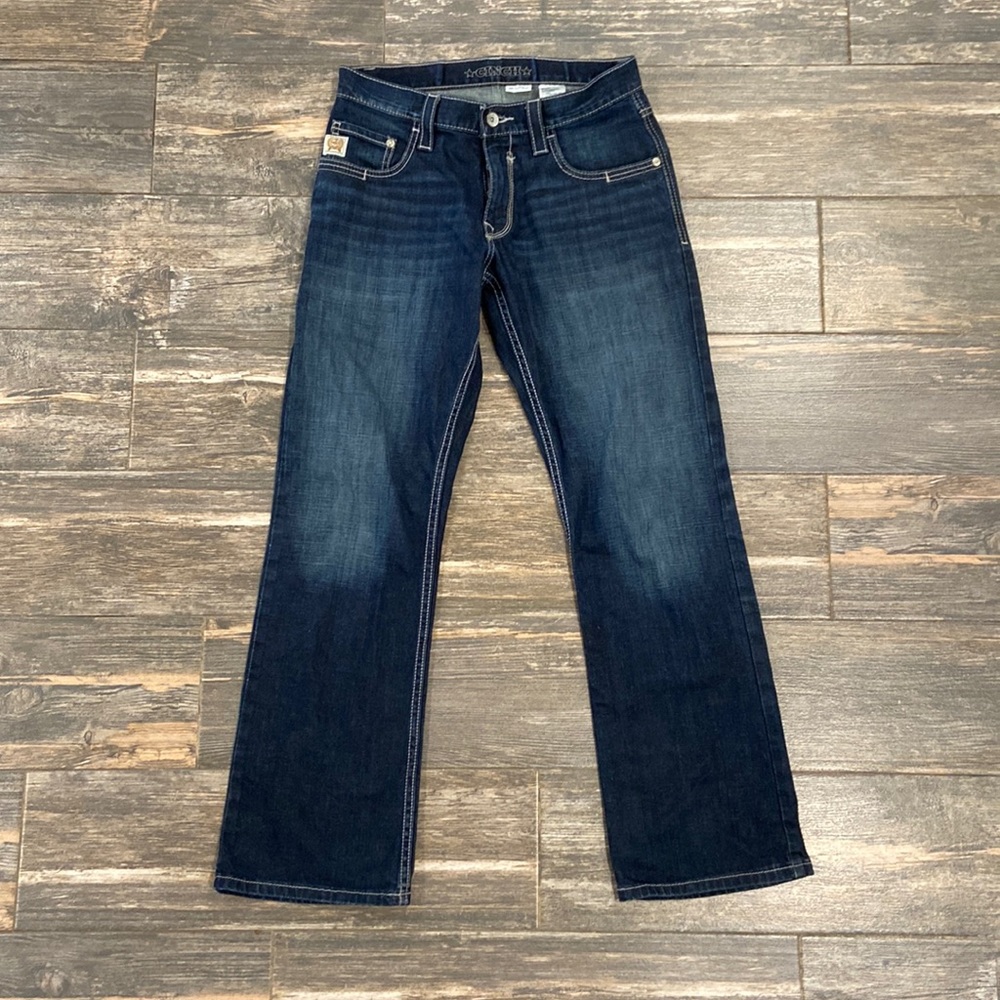 Cinch Men's Carter 2.4 Mid Rise Relaxed Fit Boot Cut Jeans Size 30x32